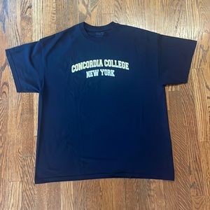 Concordia College New York t-shirt.